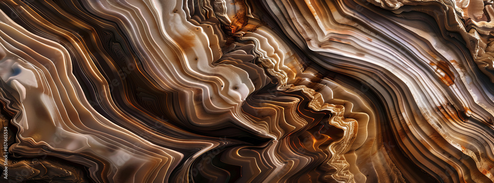 a texture with brown and white swirly pattern, layered lines, geological forms, flowing draperies, low contrast.generative ai a texture with brown and white swirly pattern, layered lines, geological forms, flowing draperies, low contrast.generative ai