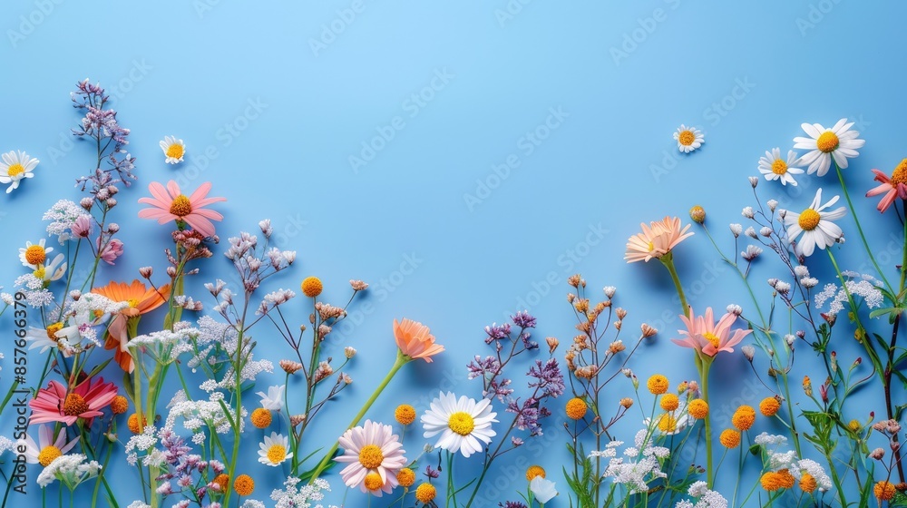 Summers Embrace (Blue) A soothing light blue background evokes summers tranquility, its edges adorned with cheerful summer colors, providing a blank canvas for your text Summers Embrace (Blue) A soothing light blue background evokes summers tranquility, its edges adorned with cheerful summer colors, providing a blank canvas for your text