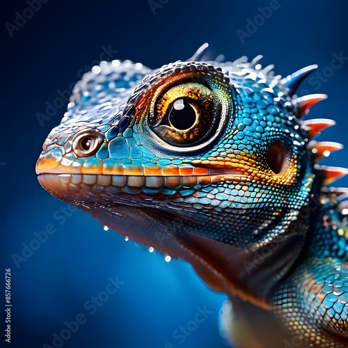 close up of iguana