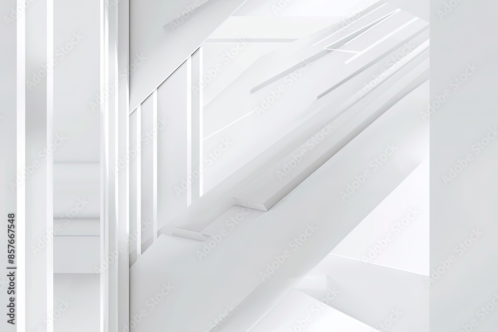 Obraz premium White Minimalist Abstract Background created with Generative AI