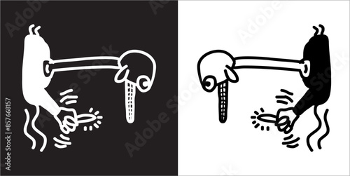  IIlustration Vector graphics of Bitsbats icon