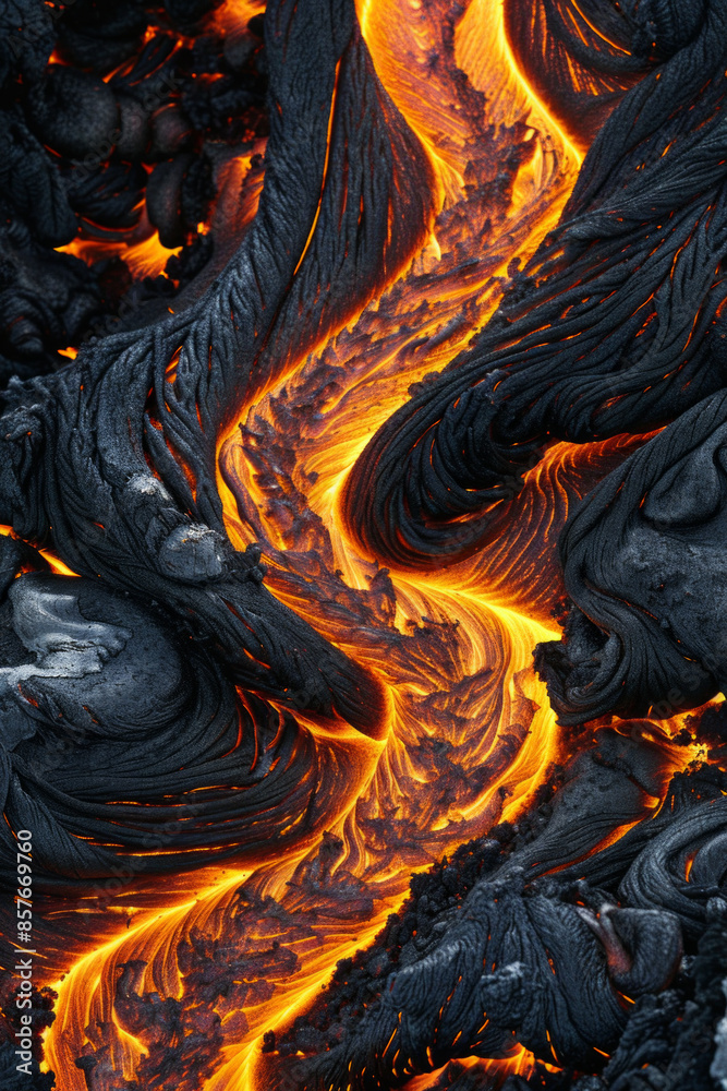 Patterns formed by flowing lava, symbolizing the raw and dynamic energy of creativity. Patterns formed by flowing lava, symbolizing the raw and dynamic energy of creativity.