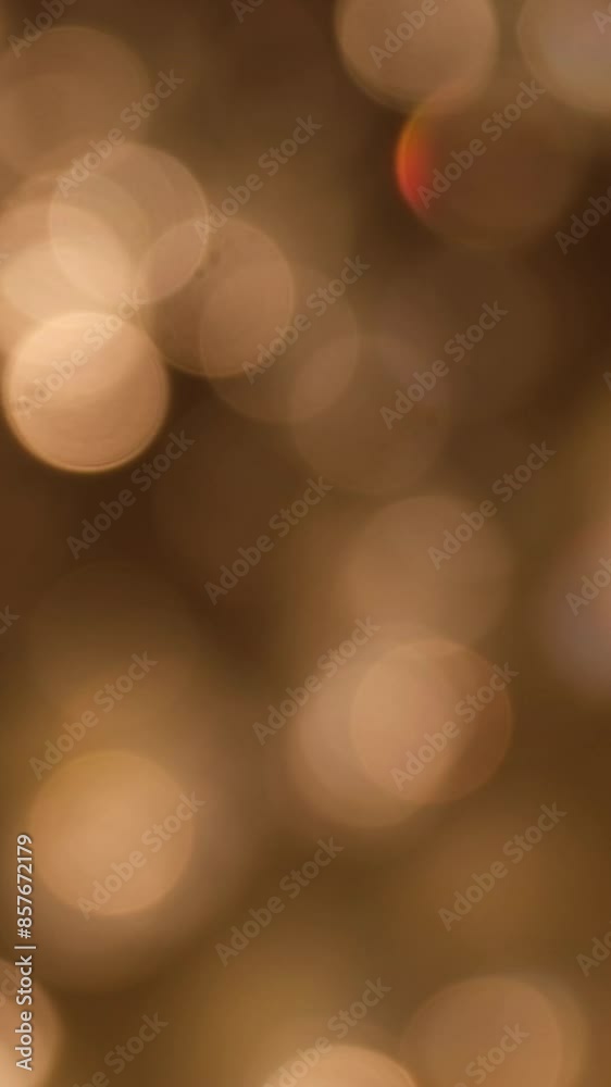 Abstract bokeh light effect. Orange and yellow colors soft blur lights effect. Flare lights. Transition.	
