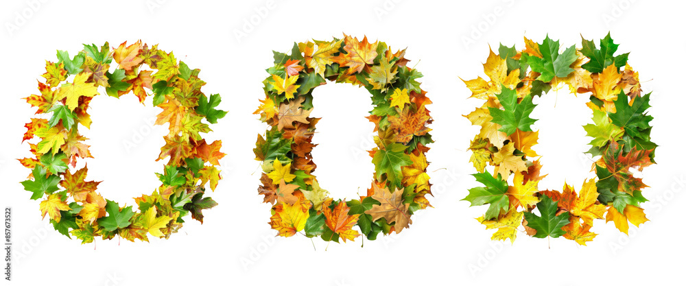 Set of Autumn leaves forming the letter O, top view. Alphabet art using natural materials.
Set of Autumn leaves forming the letter O, top view. Alphabet art using natural materials.