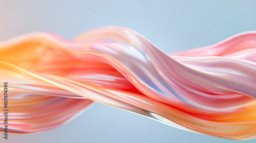 A dynamic 3D composition of swirling brushstrokes in a 16:9 format. The brushstrokes are formed from various cosmetic products like liquid foundation, blushes, and highlighters, A dynamic 3D composition of swirling brushstrokes in a 16:9 format. The brushstrokes are formed from various cosmetic products like liquid foundation, blushes, and highlighters,