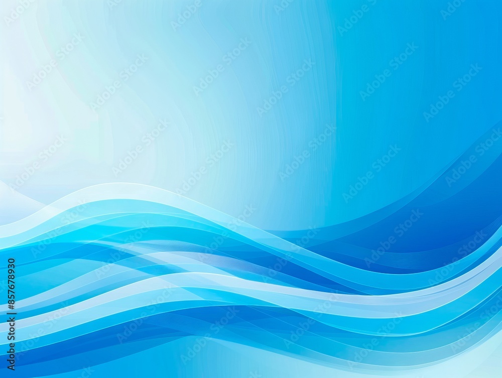 Blue wave background with white waves.