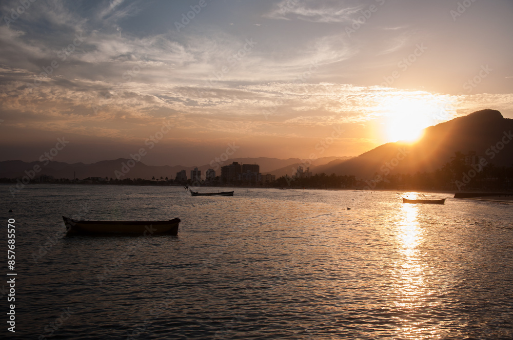 Por do Sol litoral de SP.