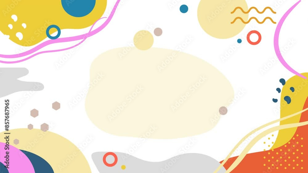Retro abstract 80's 90's design pattern background. Memphis style with geometrical shapes of different vintage colors. Seamless 4k pop art design. Retro abstract 80's 90's design pattern background. Memphis style with geometrical shapes of different vintage colors. Seamless 4k pop art design.