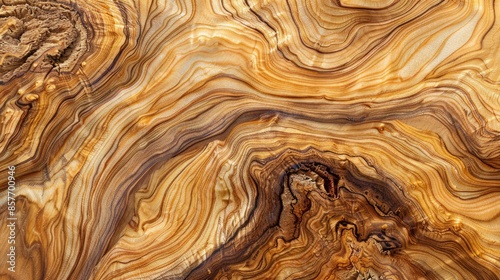 High resolution photograph of olive wood texture