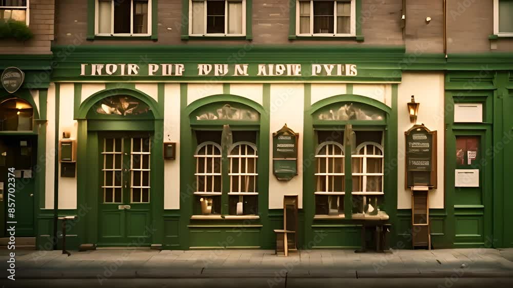 Irish Pub Facade in Germany Generative AI Irish Pub Facade in Germany Generative AI