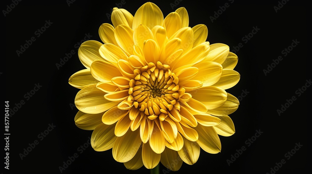 Vibrant Yellow Chrysanthemum Flower Isolated on White Background with Clipping Path - Taipei Floral Exhibition Vibrant Yellow Chrysanthemum Flower Isolated on White Background with Clipping Path - Taipei Floral Exhibition