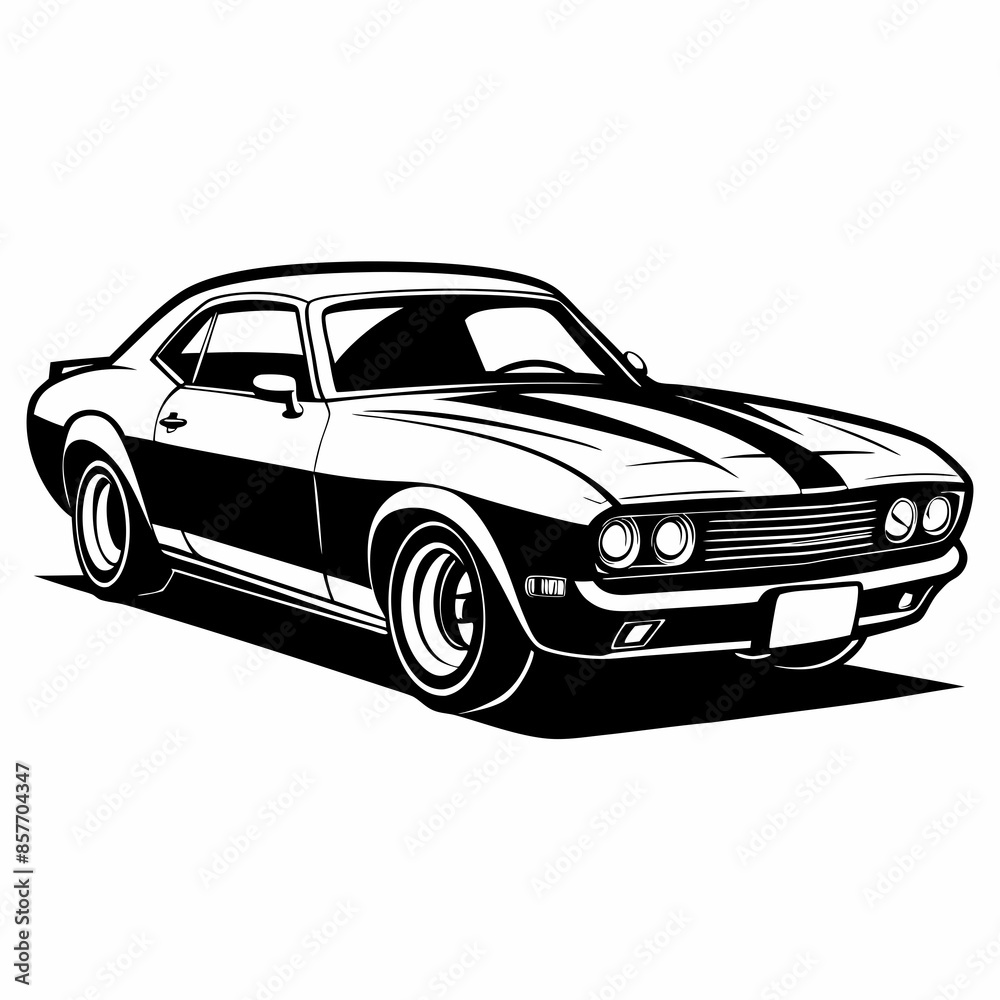 black and white car black and white car