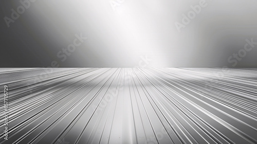Light pattern in white and silver with a gradient  highlighting a gray floor and wall