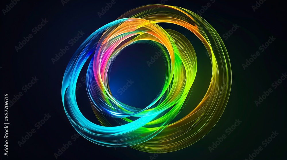 A colorful abstract image of a circle. A colorful abstract image of a circle.