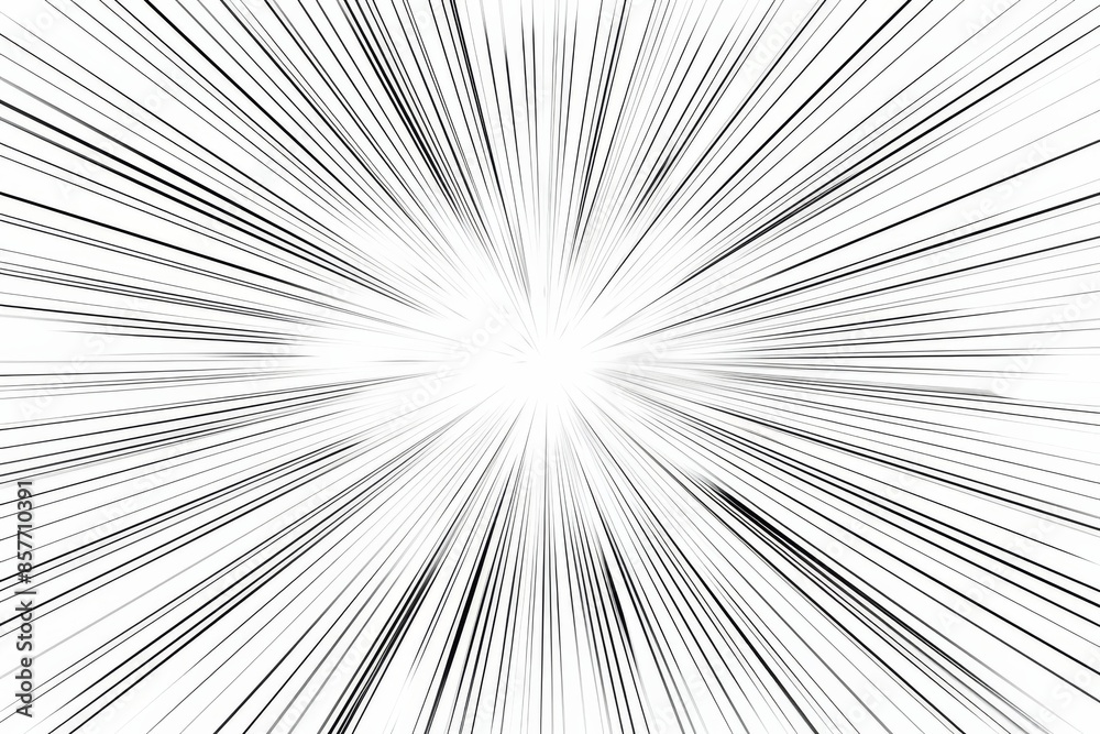 Obraz premium Radiating sunburst abstract lines creating a mesmerizing visual spectacle