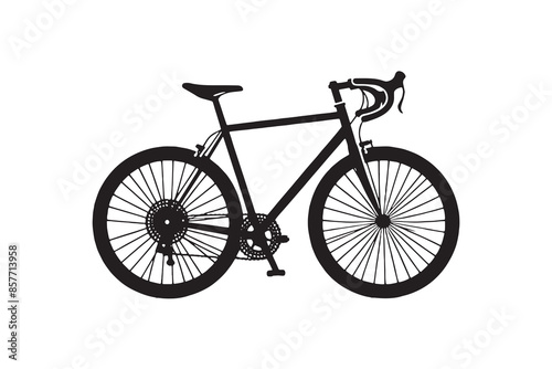 Bicycle Icon vector silhouette Illustration artwork