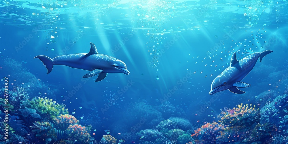 Obraz premium beautiful world ocean day background