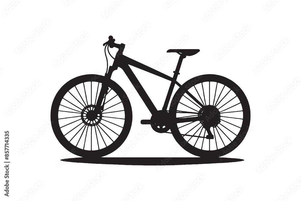 Fototapeta premium Bicycle Icon vector silhouette Illustration artwork