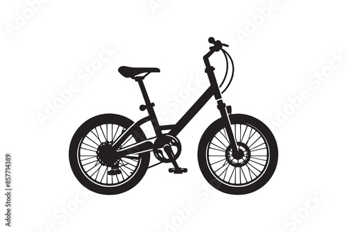 Bicycle Icon vector silhouette Illustration artwork