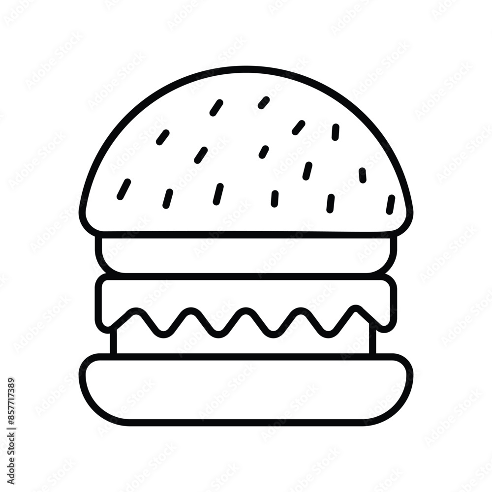 burger icon with white background vector stock illustration burger icon with white background vector stock illustration
