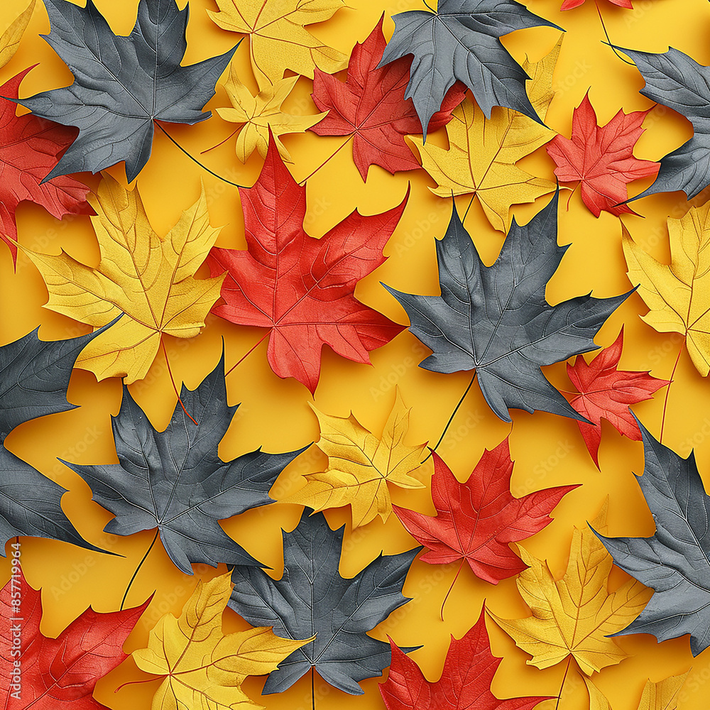 rendered photo of simple small drawn leaf pattern, minimalist graphic design made with generative AI