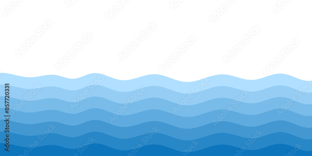 Background vector illustration of blue ocean wave layers Background vector illustration of blue ocean wave layers