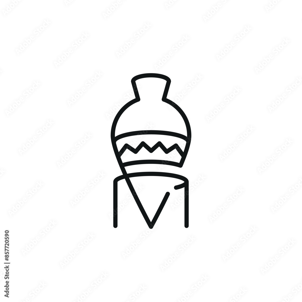 African vase icon. Simple African vase icon for social media, app, and web design. Vector illustration African vase icon. Simple African vase icon for social media, app, and web design. Vector illustration