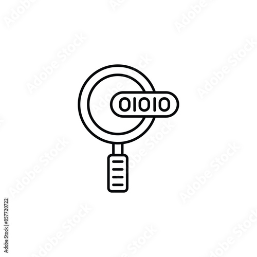 behavioral biometrics icon design with white background stock illustration