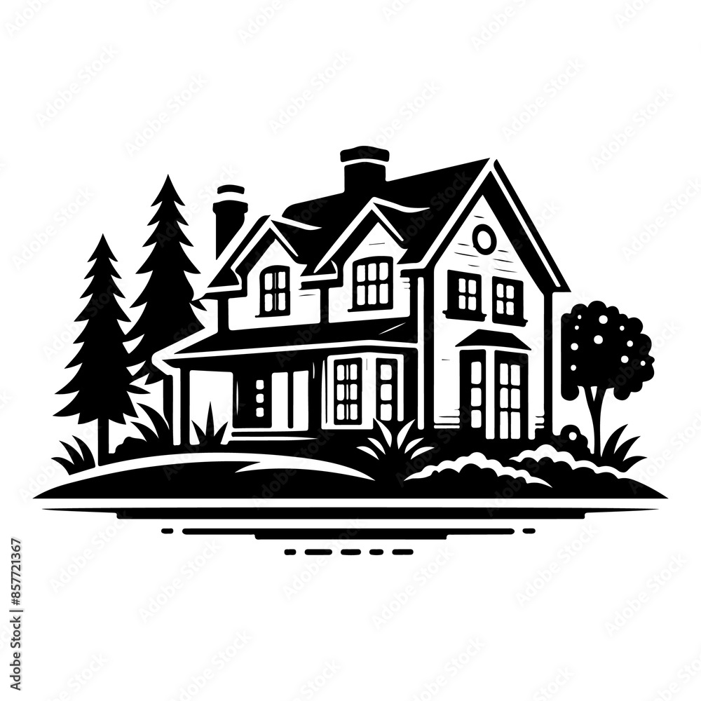 House Silhouette House Silhouette