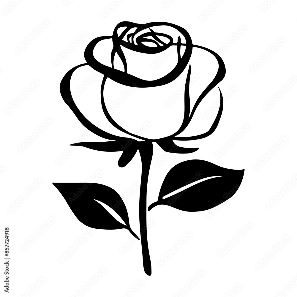rose Silhouette rose Silhouette