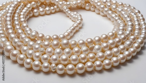 A Close-Up of a String of Pearls