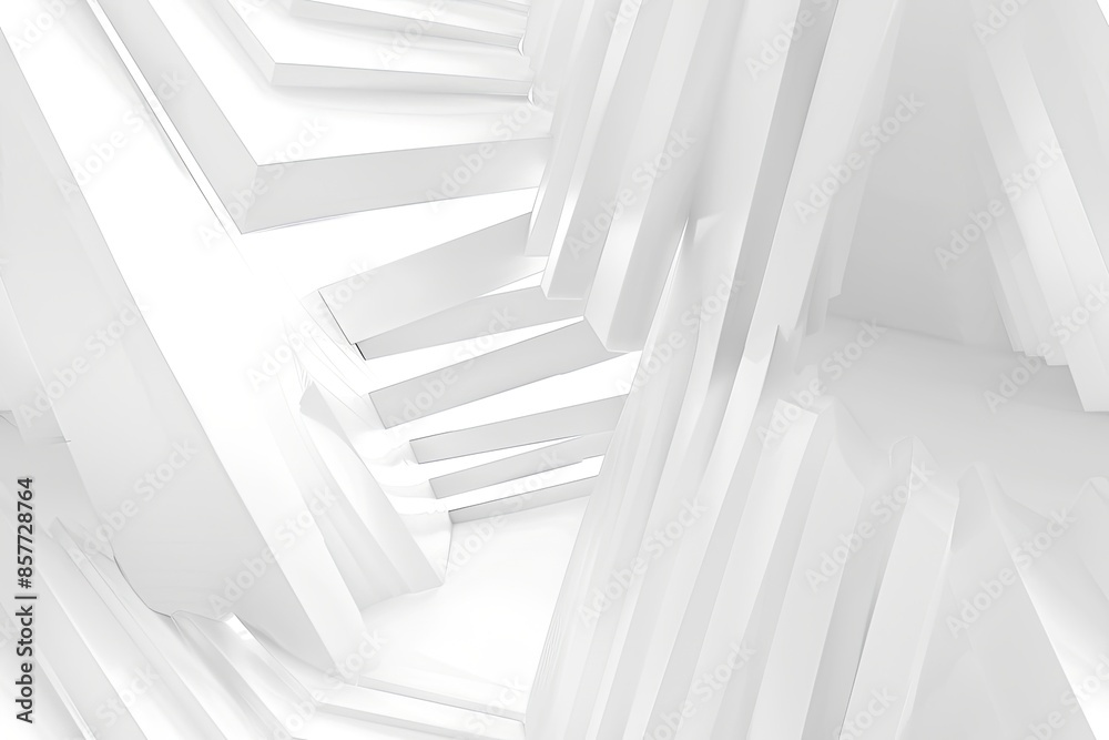 Obraz premium White Minimalist Abstract Background created with Generative AI
