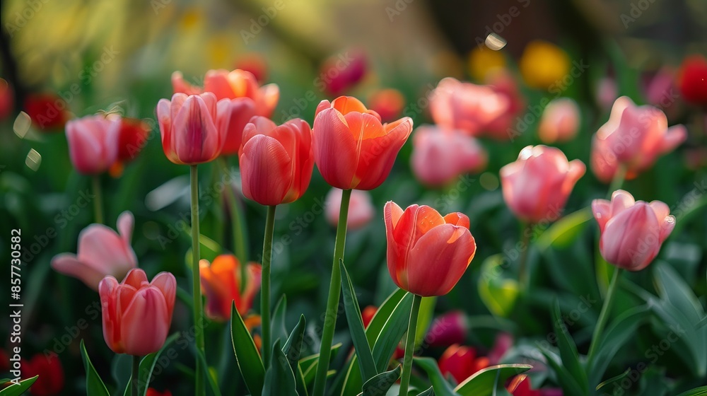 Bright and Cheerful Spring Flowers in Full Bloom, Vibrant Floral Botanical Scene with Soft Pastel Colors and Fresh Petals on Natural Background Bright and Cheerful Spring Flowers in Full Bloom, Vibrant Floral Botanical Scene with Soft Pastel Colors and Fresh Petals on Natural Background