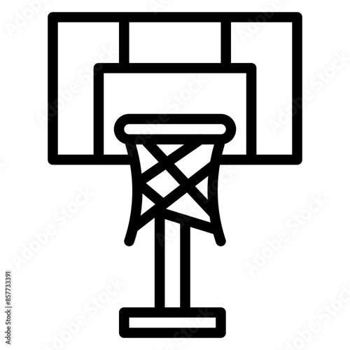 Basketball Hoop icon vector image. Can be used for Sport Equipment.