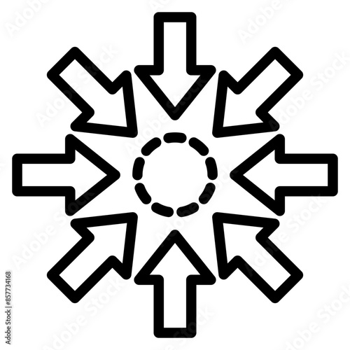 Impact icon vector image. Can be used for Action Plan.