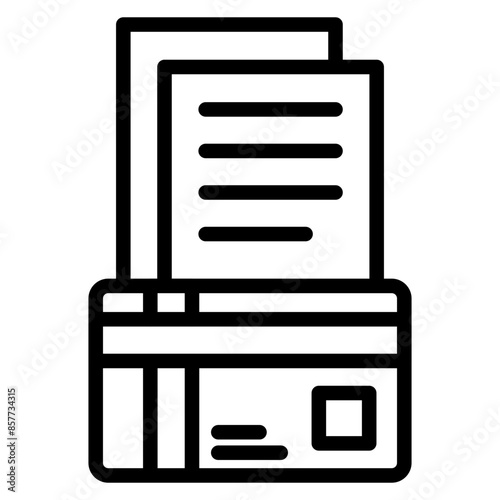 Credit History icon vector image. Can be used for Loan.