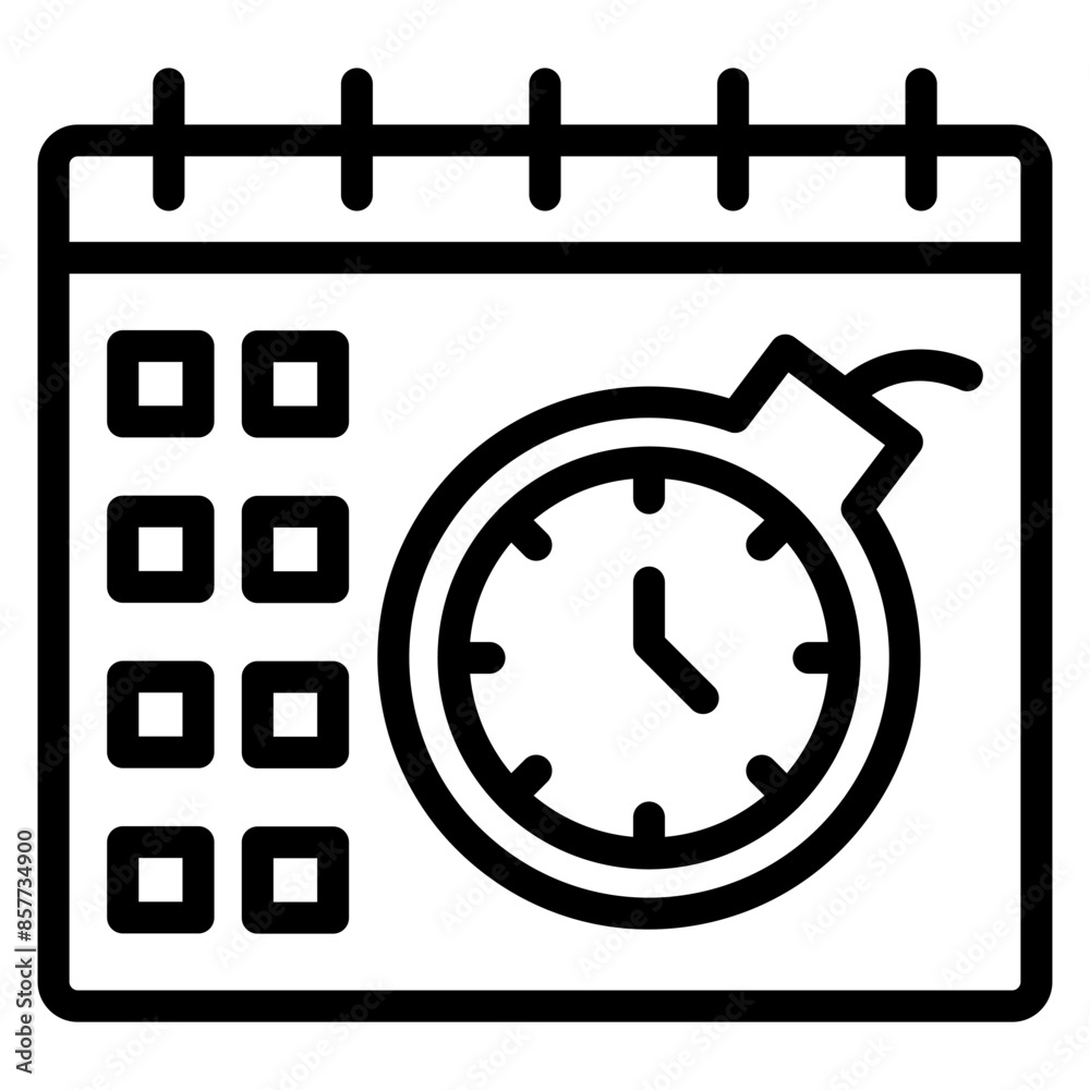 Deadline Calendar icon vector image. Can be used for Freelancer. Deadline Calendar icon vector image. Can be used for Freelancer.