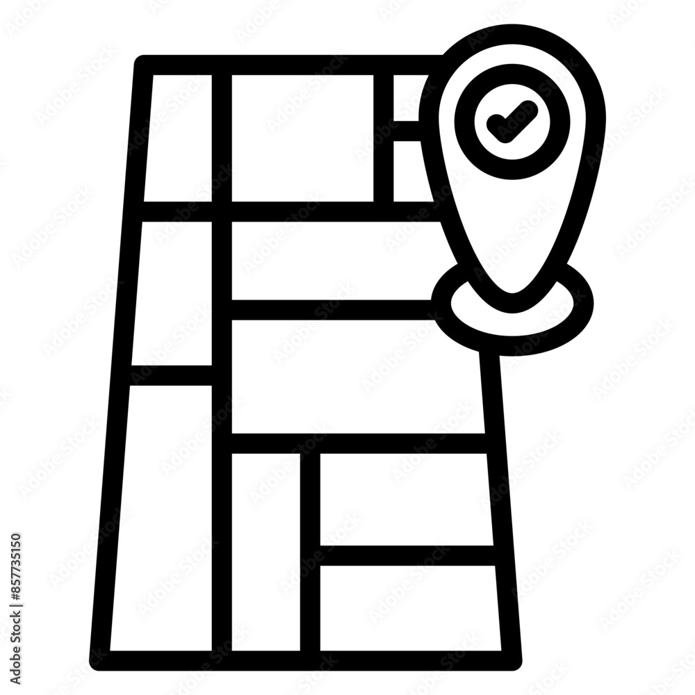 Address Verification icon vector image. Can be used for Order Fulfilment. Address Verification icon vector image. Can be used for Order Fulfilment.