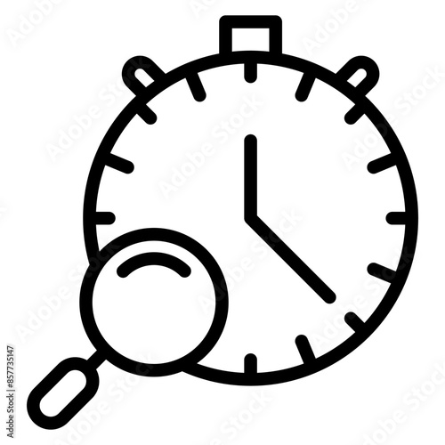 Time Tracker icon vector image. Can be used for Freelancer.