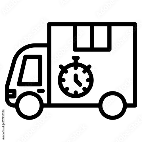 Expedited Shipping icon vector image. Can be used for Order Fulfilment.
