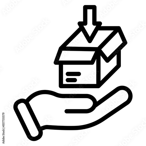 Pick and Pack icon vector image. Can be used for Order Fulfilment.