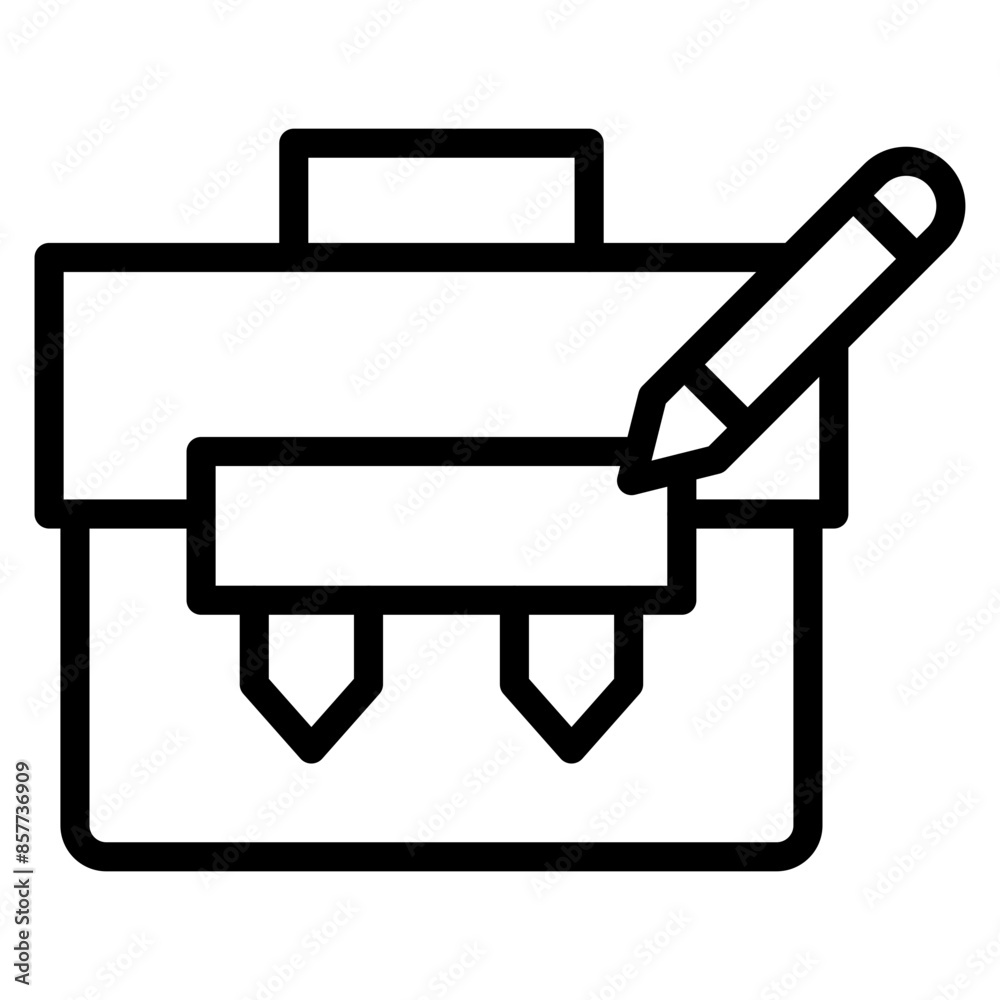 Portfolio icon vector image. Can be used for Curriculum Vitae. Portfolio icon vector image. Can be used for Curriculum Vitae.