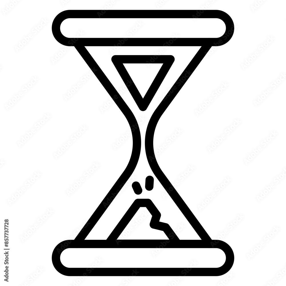 Hourglass icon vector image. Can be used for Job Fair. Hourglass icon vector image. Can be used for Job Fair.
