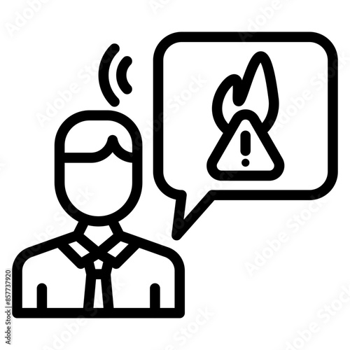 Employee Misconduct icon vector image. Can be used for Business Risks.