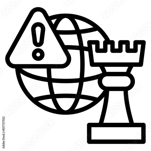 Geopolitical Risks icon vector image. Can be used for Business Risks.