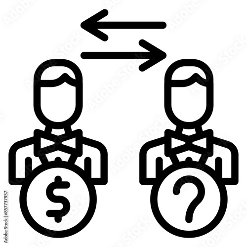 Insider Trading icon vector image. Can be used for Business Risks.