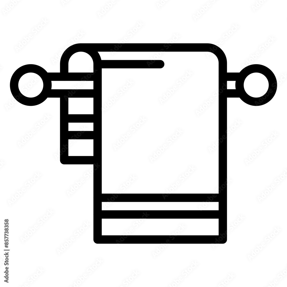 Towel icon vector image. Can be used for Sun Protection. Towel icon vector image. Can be used for Sun Protection.