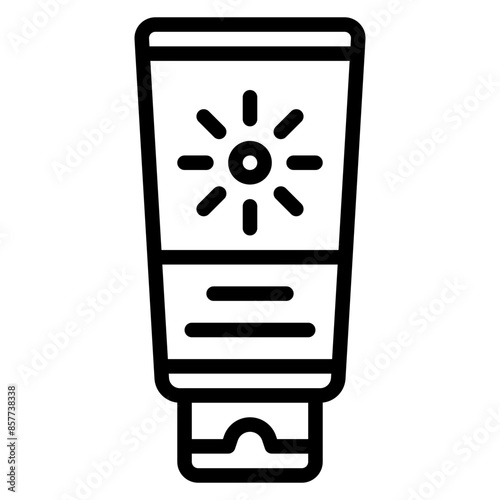 Sunscreen icon vector image. Can be used for Sun Protection.