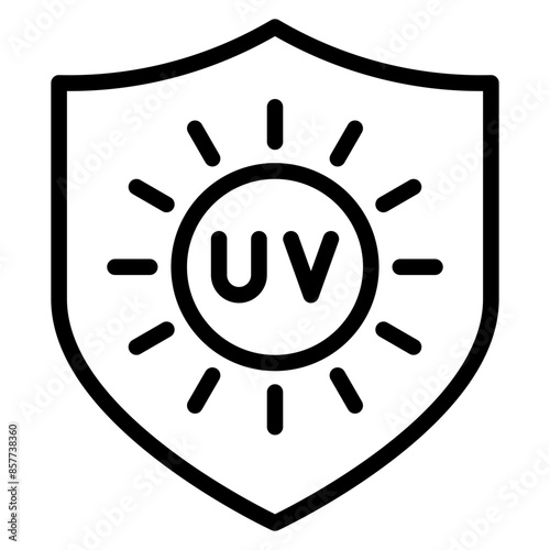 UV Protection icon vector image. Can be used for Sun Protection.