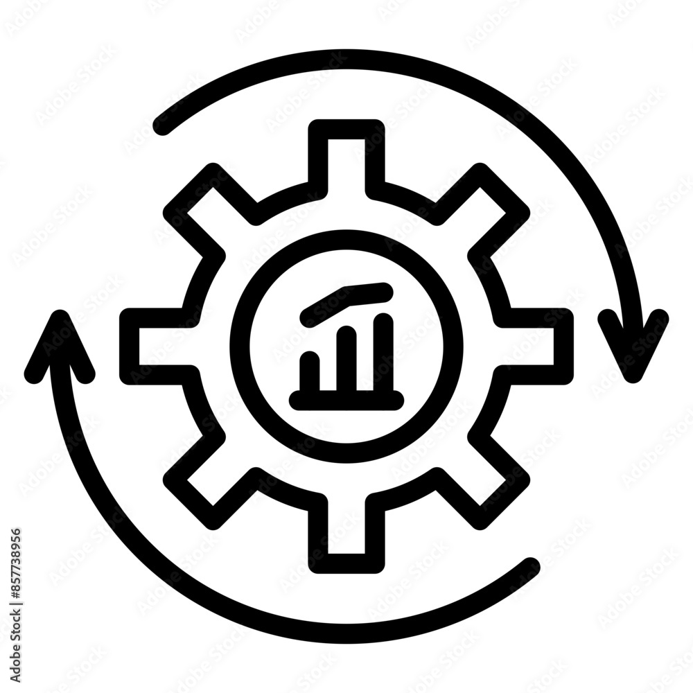 Continuous improvement icon vector image. Can be used for Thought Leadership. Continuous improvement icon vector image. Can be used for Thought Leadership.